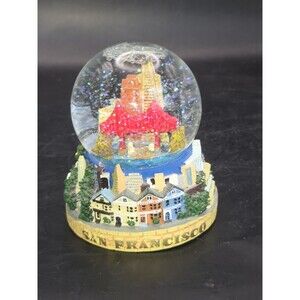 Vintage San Francisco, California Snow Glitter Globe 4 Inches Tall